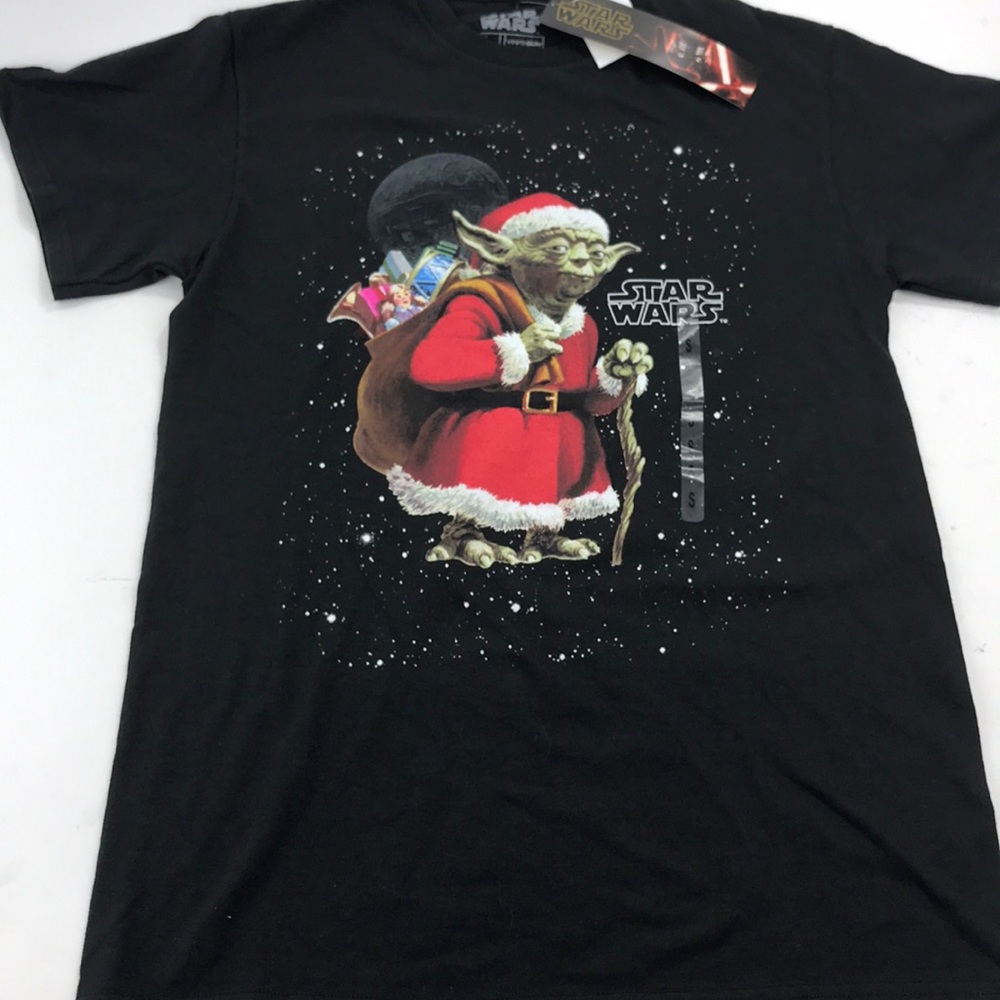 Black Yoda 'Star Wars' Night Crewneck Tee - Adult